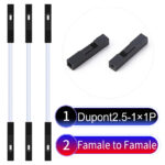Dupont 2.54mm Female to Female 1Pin White Cable