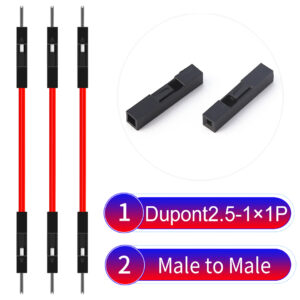 Dupont 2.54mm Male to Male 1Pin Red Cable
