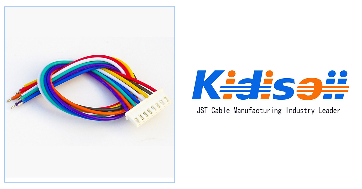 JST XH 8P cable with a durable 8-pin JST XH connector for stable electrical connections.