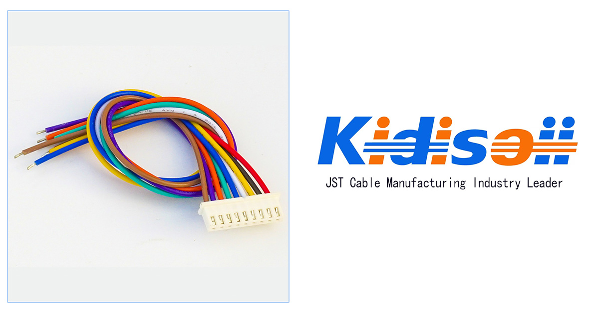 JST XH 9P cable featuring a high-quality 9-pin JST XH connector for reliable connections.