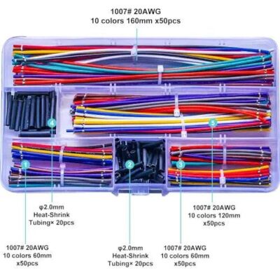 20AWG Stranded Hookup Wire 200Pcs 20 Gauge Tinned Copper Wire PVC 1