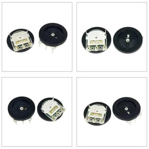 Dial Wheel Potentiometer PCB Mount Assortment Kit 4