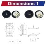 Dial Wheel Potentiometer PCB Mount Assortment Kit 6