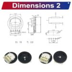 Dial Wheel Potentiometer PCB Mount Assortment Kit 7
