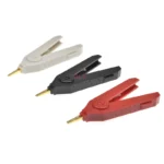 1PCS Alligator Clip 90mm Kelvin Copper Gold Plate Clip LCR Test Clip Grey/Black/Red For Precision Instruments - Image 3
