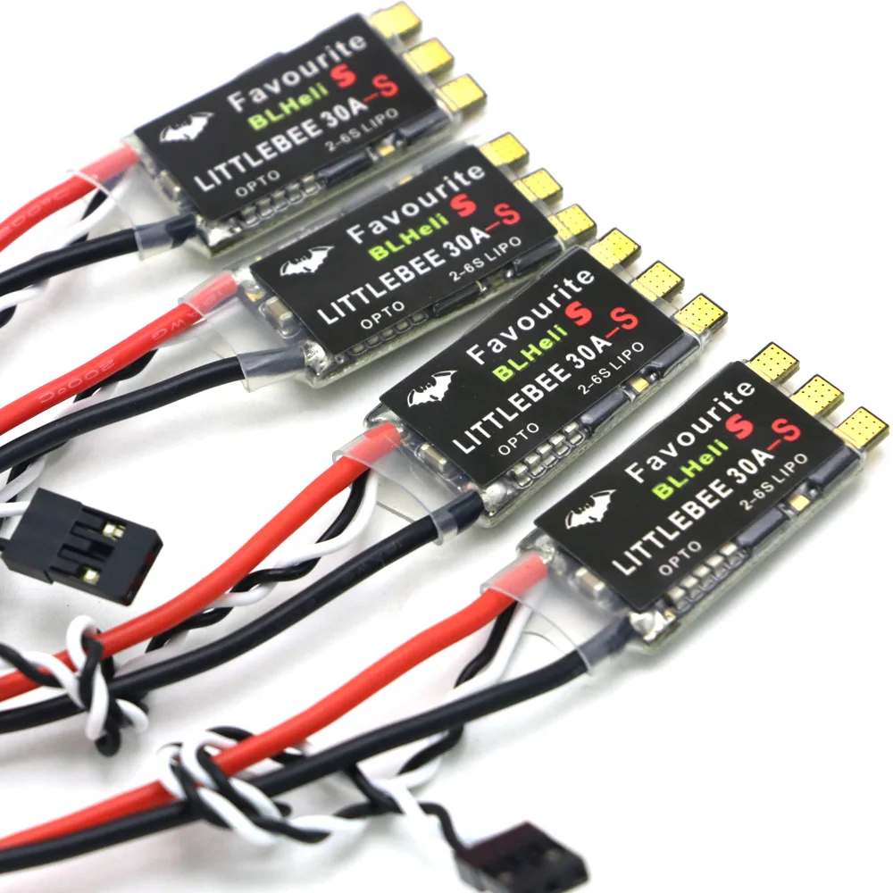 H13c9b1b5f4f34bb2b5bd51987a0601f2P.webp 1/ 2/ 4 / 8 pcs FVT LITTLEBEE Little bee BLHeli-s SPRING 20A / 30A ESC 2-6 S Supports Mulitshot Opto Oneshot42 OneShot125 Multic - Image 1