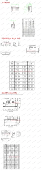 10PCS 1.0 1.25 1.5 2.0 2.54 SH/JST/ZH/PH/XH 1.25MM 2.0MM 2.54MM Male Pin Header Socket Dip/Right Angle SMD 2/3/4/5/6/7/8/9/P Pin - Image 12