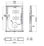 5PCS/LOT A card SIM card holder SIM card slot 6+2P drawer SIM card drawer self-elastic deck Connector 8Pin 8p gps - Image 6