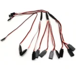 5pcs/lot 20cm 1 to 1/1to 2 / 1 to 3 /1 to 4 RC Servo Extension Wire Cable for Futaba JR Male to Female RC Model - Image 12
