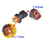 XT60 / T plug 2 Male to 1 Female / 1-Male to 2-Female Connector Parallel Adapter for Car Plane Heli Lipo Battery ESC - Image 2