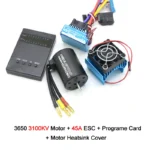 RC Motor 3650 3100KV / 3900KV / 4300KV / 5200KV Brushless Motor & 45A 60A 80A 120A ESC Combo Set for 1:10 RC Car RC Boat Part - Image 12
