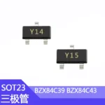 100pcs SMD BZX84C39 BZX84C43 BZX84C39v BZX84C43v  Screen Printing Y14/Y15 Package SOT-23 Transistor 39v 43V BZX84C33v BZX84C36v - Image 3