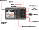 DUMBORC X6FG X6F  X6DC X6DCG X6YC X6YCG 2.4G 6CH Receiver with Gyro for RC DUMBORC X6 X4 X5 Transmitter Remote Controller - Image 19