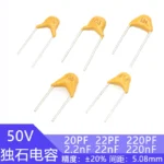 50pcs Monolithic Ceramic Capacitor 50v 20pF 22pF 220pF 2.2nF 22nF 220nF 200 220 221 223 50v200 50v220 50v221 50v222 50v223