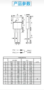 10PCS MBR30100CT Schottky Diodes 3A/100V New Schottky Diode, Upright TO220 - Image 5