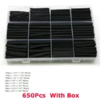 127 / 150 / 170 / 650Pcs Heat Shrink Sleeving Tube Assortment Kit Electrical Connection Wire Wrap Cable Waterproof Shrinkage 2:1 - Image 8