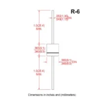 10pcs FR608 Rectifier Diode FR604 FR607 6A/400V 800V 6A/1000V In-line Package R-6 - Image 6