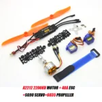A2212 2212 2200KV 1400KV 1000KV Brushless Motor 30A 40A / 40A BLheli ESC SG90 9G Micro Servo for RC Fixed Wing Plane Helicopter - Image 7