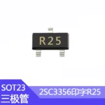 100pcs 2SC3356 SMD Transistor SOT-23 Package Silk Screen R25 NPN 0.1A/12V High Frequency Tube - Image 2
