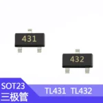 100pcs/lot TL431 SMD Transistor Package SOT-23 CJ431/AZ432 Printing 431/432 Regulator TL432