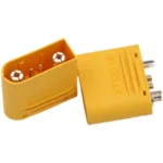 1 Pair Amass XT120 (2+2) 60A Large Current Lipo Battery Connector Male Female Sheathed Plug with Signal Pin for RC UAV FPV Drone - Image 12