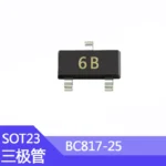 100pcs BC817-25 SMD Transistor Package SOT-23 Screen Printing 6B 0.5A/45V NPN Type Signal Transistor - Image 2
