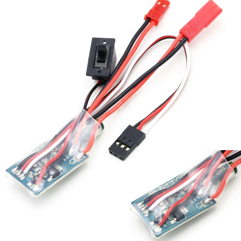 H5419fa449d4c44dea196c2a712d58ebcS.webp RC Car Brake 30A Brushed ESC Two Way Motor Speed Controller For 1/16 1/18 1/24 Car Boat Tank - Image 1