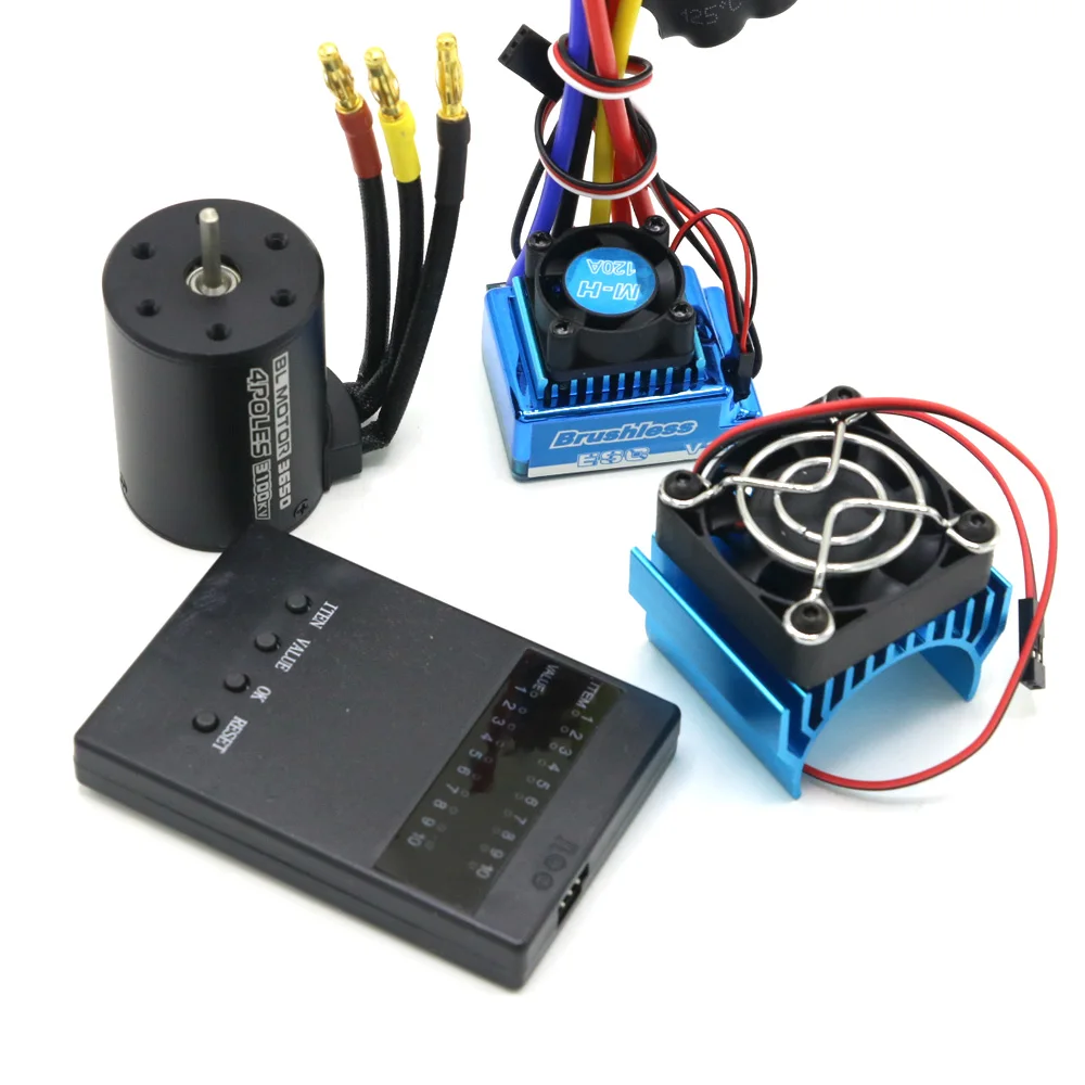 H5a75428160094e9d94188ce48a506d4ed.webp RC Motor 3650 3100KV / 3900KV / 4300KV / 5200KV Brushless Motor & 45A 60A 80A 120A ESC Combo Set for 1:10 RC Car RC Boat Part - Image 1