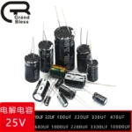 25V10mf 25v22mf 25v100mf 25v220mf 25v330mf 25v470mf 25v680mf 25v1000mf 25v2200mf 25v4700mf  Aluminum Electrolytic Capacitor - Image 4