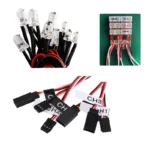 Rc 12 LED Lighting System Kit Smart Simulation Lights 1/10 Drift On Road RC Car Yokomo Tamiya Hop-up options Remote Control - Image 6