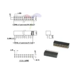 10PCS 2*2/3/4/5/6/7/8/10/12/16/20/40 Pin Double row Straight Pin Female Header 1.27MM Pitch Strip Connector Socket 8/10/16/20/40 - Image 22