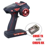 RC CH6G CH6 CH5 CH4 2.4G 4CH 5CH 6CH Transmitter w/ X6FG Gyro Receiver 2.4G Remote Control for 1/10 1/8 RC Car Boat Tank Crawler - Image 7