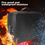 Fireproof & Water-Resistant Document Organizer Bag 4-Layer Large Space,File Storage Case with Lock Safe for Important Documents - Image 15
