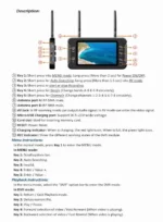 5.8G FPV Monitor with DVR 40CH 4.3 Inch LCD Display 16:9 NTSC/PAL Auto Search Video Recording RC FPV Multicopter - Image 8