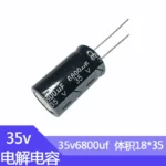 35V6800UF 18x35mm Aluminum Electrolytic Capacitor 6800uf35v 35v6800mf 6800mf35v 35v 6800uf 6800mf 6800MFD 35wv 35vdc - Image 2