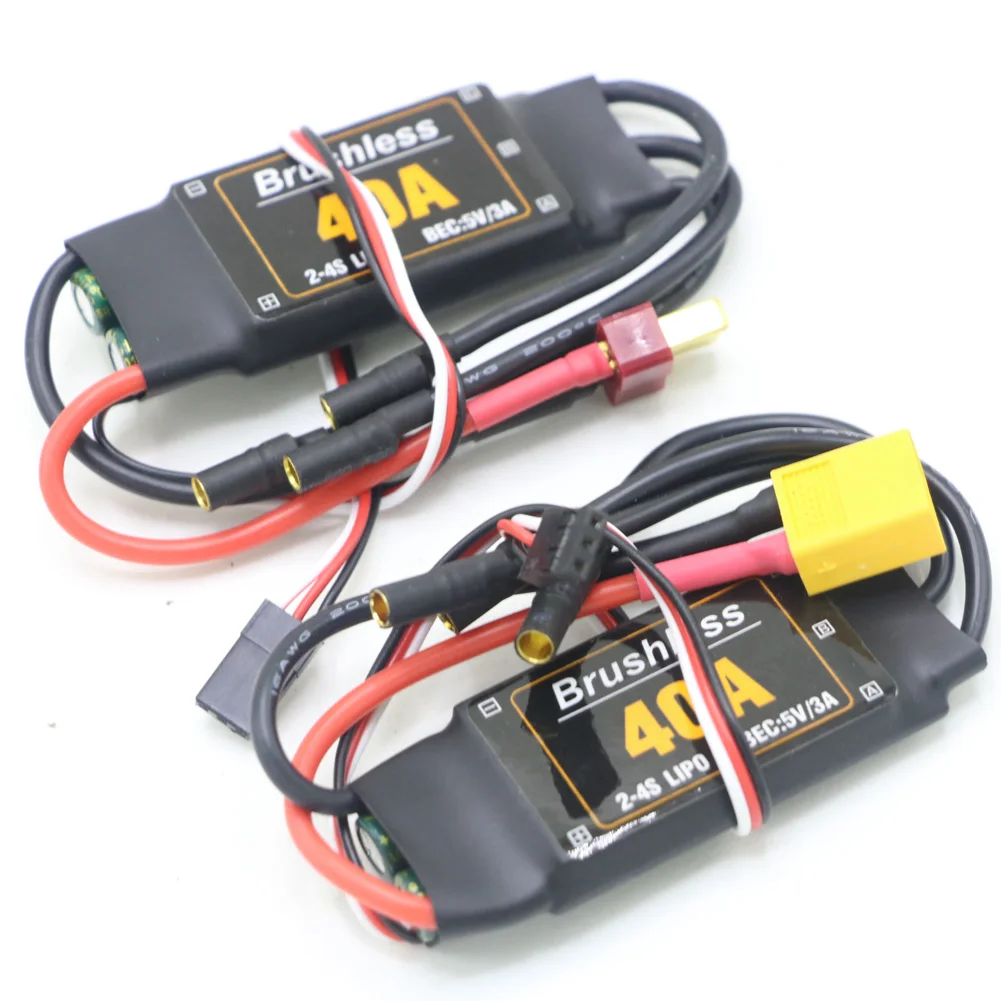 H6eb91504c9b84f6483194bddbad86a69w.webp Mitoot Brushless 40A ESC Speed Controler 2-4S With 5V 3A UBEC For RC FPV Quadcopter RC Airplanes Helicopter - Image 1