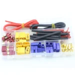 T Plug / XT60 / XT90 / EC3 / EC5 Male & Female Plug Adapter Connectors with 16AWG Silicone Wire and Shrink Tube For RC FPV Drone - Image 7