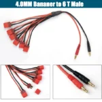 Imax B6 Charge Line 4.0mm Banana Plug to T Plug EC3 EC5 XT30 XT60 XT90 MPX TRX AS150  With Silicone Cable 30CM for Rc Lipo Batte - Image 20