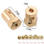 4pcs/lot Hexagon Coupling 12mm Tire Connector Coupling 2mm/3mm/4mm/5mm/6mm/8mm Hex Adapter for RC Cars Connecting Parts - Image 6