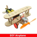 Wooden DIY Airplane Kids Puzzles Helicopter School Projects Experiment Kits Science Toys For Children Education - Image 2