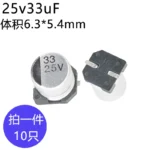 10PCS SMD 6.3V 10V 16V 25V 35V 50V 10UF 22UF 47UF 100UF 220UF 330UF 1000UF 50v330UF - Image 2