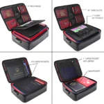 Fireproof & Water-Resistant Document Organizer Bag 4-Layer Large Space,File Storage Case with Lock Safe for Important Documents - Image 8