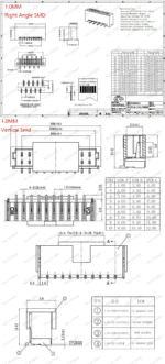 10PCS 1.0 1.25 1.5 2.0 2.54 SH/JST/ZH/PH/XH 1.25MM 2.0MM 2.54MM Male Pin Header Socket Dip/Right Angle SMD 2/3/4/5/6/7/8/9/P Pin - Image 11