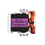 HJ S3315D Metal 15KG Torque Brushed Motor 180 Rotating Digital Robot RC Servo with Long and Short Straight U Mouting - Image 6