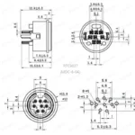 10PCS 8 Pin Mini DIN Female Socket Connector 8Pin DIN Mini Jack PS2 Mini Circular DIN Terminal Chassis MD8 - Image 5