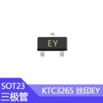 100pcs KTC3265 SMD Transistor SOT-23 Package EY Silk Screen 0.8A/30V NPN - Image 2