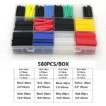 530/560/580/850pcs Thermoresistant tube heat shrink tubing, Insulation Sleeving Polyolefin 2:1 Shrink wrapping Assorted box kit - Image 4