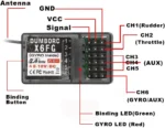 DUMBORC X6FG X6F  X6DC X6DCG X6YC X6YCG 2.4G 6CH Receiver with Gyro for RC DUMBORC X6 X4 X5 Transmitter Remote Controller - Image 17