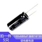 100V680UF 16x30mm  Aluminum Electrolytic Capacitors 100V 680UF 100wv 680mf 100vdc 680MFD 1000uf 2200uf 470uf 330uf 220uf 100uf