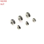 100PCS Metric thread DIN934 M2 M3 304 Stainless Steel Hex Nuts